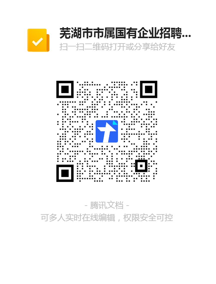 蕪湖市市屬國(guó)有企業(yè)招聘報(bào)名登記表二維碼.png